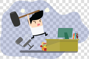 Frustration Of Project   Transparent Cartoons   Facebook Frustration  HD Png Download