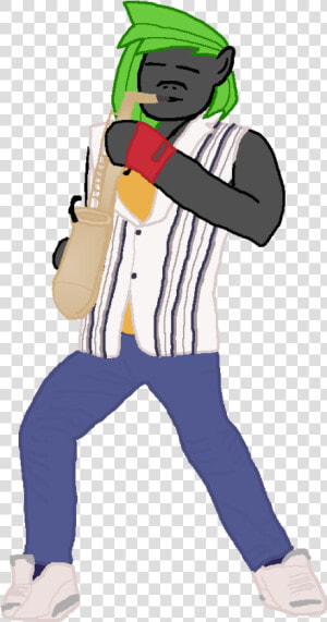 Nico Epic Sax Guy By Dekujunge d7ls9vt   Cartoon  HD Png Download