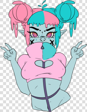 Pastel Drawing Kawaii   Alien Drawing  HD Png Download