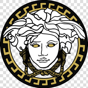 Red Versace Logo  HD Png Download