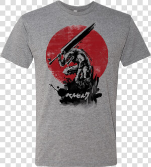 Red Sun Swordsman Men S Triblend T shirt   T shirt  HD Png Download