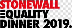 Stonewall Equality Dinner 2019  HD Png Download