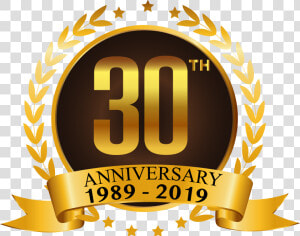30th Anniversary 1989 2019  HD Png Download