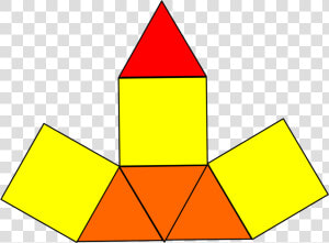 Triangular Pyramid Net  HD Png Download