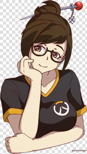 Mei By Soloungatonegro   Fanart Mei Overwatch Transparent  HD Png Download