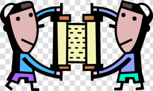 Transparent Torah Scroll Clipart   Torah Scrolls Cartoon  HD Png Download