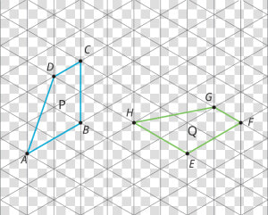 Two Of The Same Figure On An Isometric Grid In Different   Unit 1 Rigid Transformations And Congruence Lesson  HD Png Download