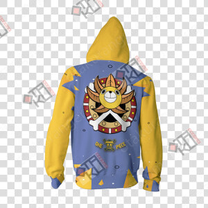 Thousand Sunny Zip Up Hoodie Jacket   Cartoon  HD Png Download