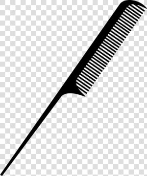 Long Thin Comb Tool Comments   Hairdresser Comb Svg  HD Png Download