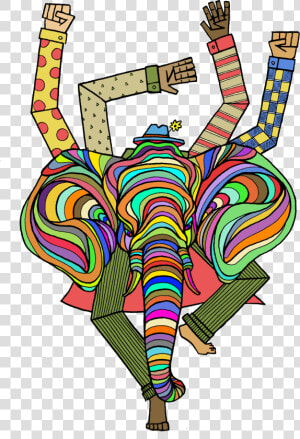 This Ganesha Inspired Elephant Captures Elements Of   Illustration  HD Png Download