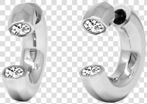 Quantum Cubus White Crystal  amp  Stainless Steel Earrings   Ear Ring Boys Png  Transparent Png