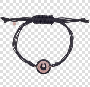 Precious And Easy Black Ceramic horseshoe Pink Gold   Bracelet  HD Png Download