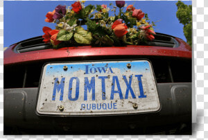Mom Taxi Greeting Card   Vehicle Registration Plate  HD Png Download