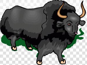 Muskox Clipart Buffalo   Bull  HD Png Download