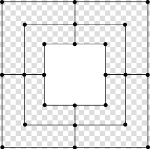 Nine Men Morris Board  HD Png Download