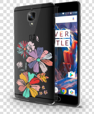 Pastel Flowers Clear Case For Oneplus 3 3t   One Plus St  HD Png Download