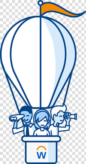 Hot Air Balloon Cartoon   Workday Elevate London 2019  HD Png Download