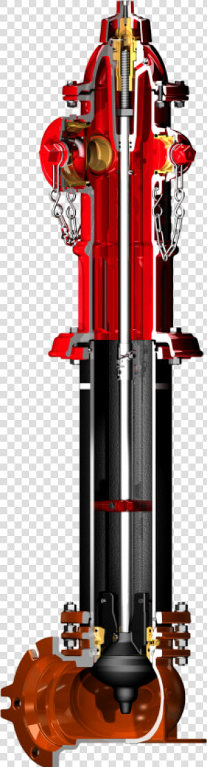 Cutaway Of A Dry Hydrant  HD Png Download