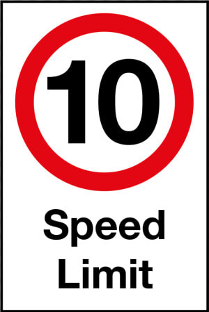 10mph Speed Limit Sign Title 10mph Speed Limit Sign   Speed Signs  HD Png Download