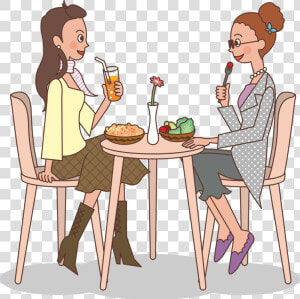 Human Behavior girl sitting   Ladies Who Lunch Free  HD Png Download