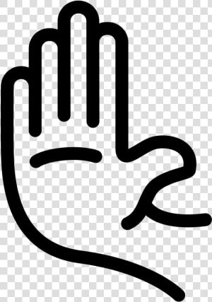 Computer Icons Hand   Stop Hand Icon  HD Png Download