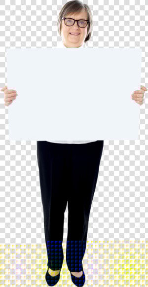 Older Woman Standing Png   Construction Paper  Transparent Png