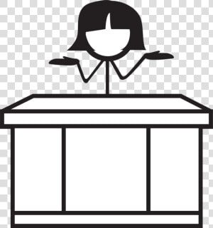 Transparent Stick Figure Working   Stick Woman Desk  HD Png Download