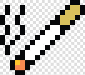 Clip Transparent Stock Art Cigarette Minecraft Transprent   Minecraft Machete  HD Png Download