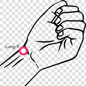 Acupressure Points Chart Heart Clipart   Png Download   Lung 9 Acupoint  Transparent Png