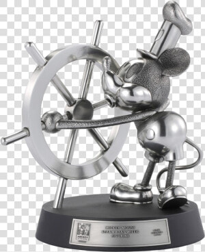 Steamboat Willie Limited Edition 12” Pewter Statue   Royal Selangor Mickey Mouse Steamboat Willie Figurine  HD Png Download
