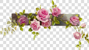 Flower Border Vintage Rose Border Clipart Clipart Kid   Flower Vintage Border Clipart  HD Png Download