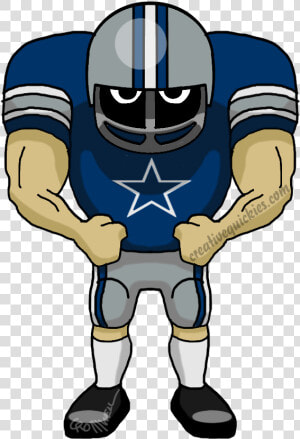 Dallas Texas Cowboys Cartoons Of Your Favorite Football   Cartoon Eagles Football Player  HD Png Download