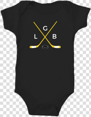 Baby Onesie Crossed Hockey Sticks Lgb   Triangle  HD Png Download