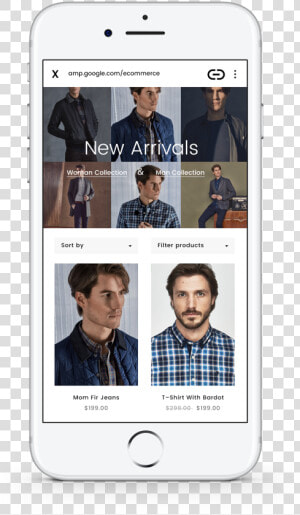 Amp Ecommerce Site  HD Png Download