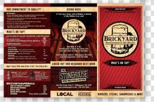 Brickyard menu2   Label  HD Png Download