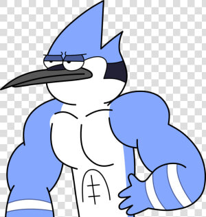 Thumb Image   Regular Show Mordecai Muscle  HD Png Download