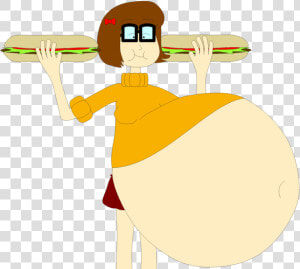 Sandwich Stuffing Velma By Angry   Cartoon  HD Png Download