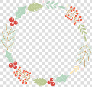 Christmas Wreath Christmas Cartoon Transparent   Christmas Wreath Design Cartoon  HD Png Download