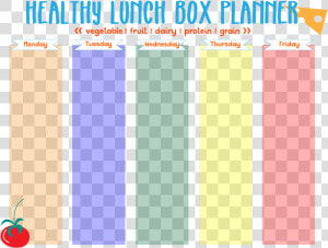 Free Printable Lunch Box Planner  HD Png Download
