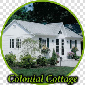 Colonial Cottage Circle   Yard  HD Png Download