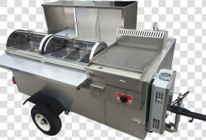 Cater Pro Cart   Hot Dog Cart With Grill And Fryer  HD Png Download