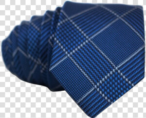 Blue Cross Striped Necktie   Plaid  HD Png Download