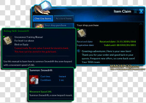 Click Image To Enlarge   Character Slot Item Tera  HD Png Download