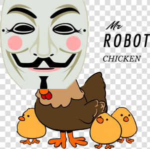 Mr Robot Png   Png Download   Chicken And Chicks Clipart  Transparent Png