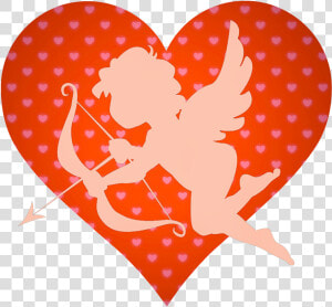 Cupid With Bow Arrow And Heart   Arrow With Heart Cupid  HD Png Download