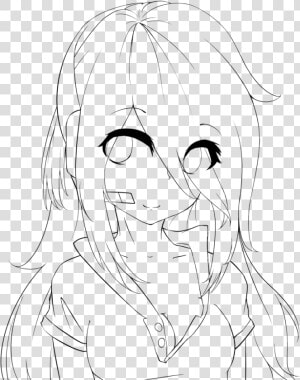 Lineart Practice Girl Deadlox By Holdspaceshift   Anime Girl Lineart Base  HD Png Download