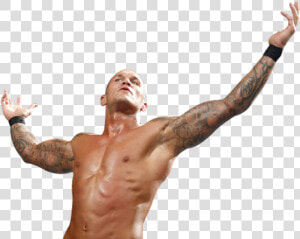 Randy Orton Raising Hands awl130   Randy Orton Rko Transparent  HD Png Download