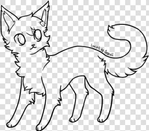 Cute Lineart Cat Base For Free Download Png Scared   Cat Drawing Base  Transparent Png