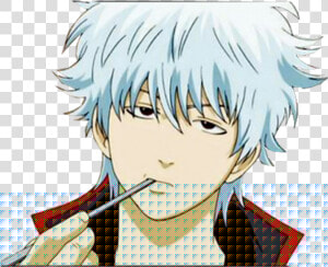 White Haired Main Characters   Png Download   Gintama Png  Transparent Png