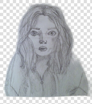 The Girl With The Messy Hair   Sketch  HD Png Download